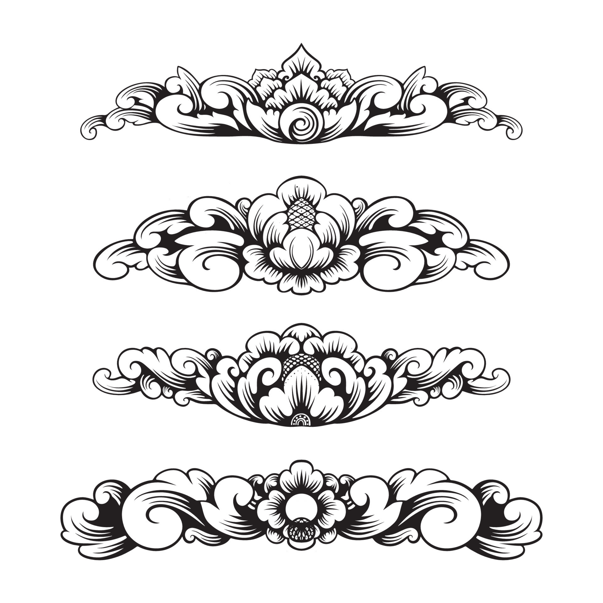 balinese ornament vector 13105080 Vector Art at Vecteezy