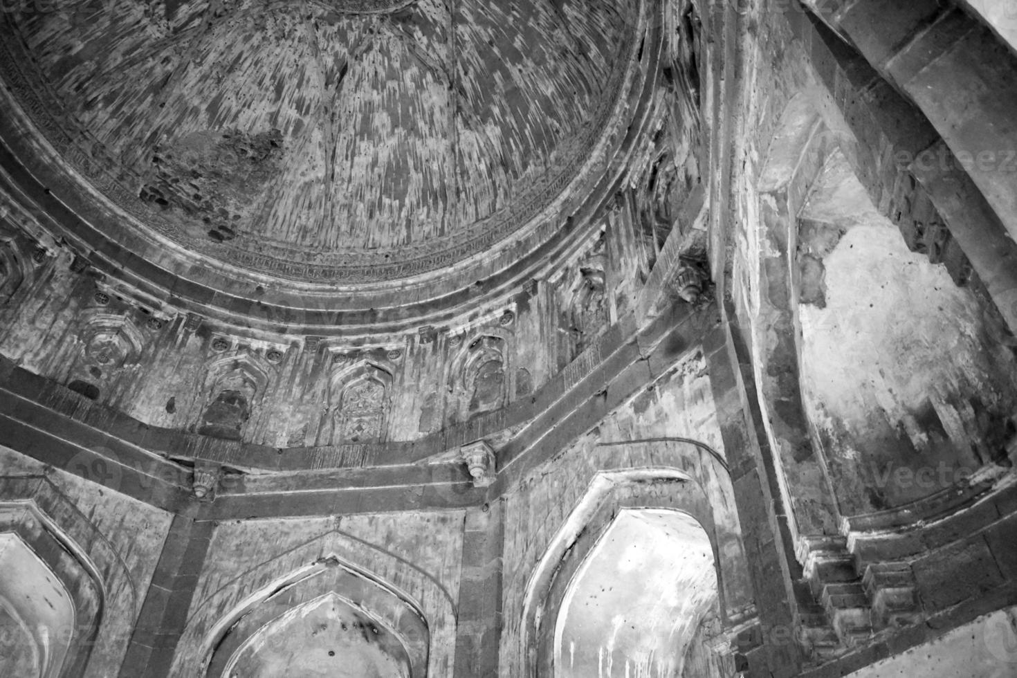 Mughal Architecture inside Lodhi Gardens, Delhi, India, Beautiful Architecture Inside the The Three-domed mosque in Lodhi Garden is said to be the Friday mosque for Friday prayer, Lodhi Garden Tomb photo