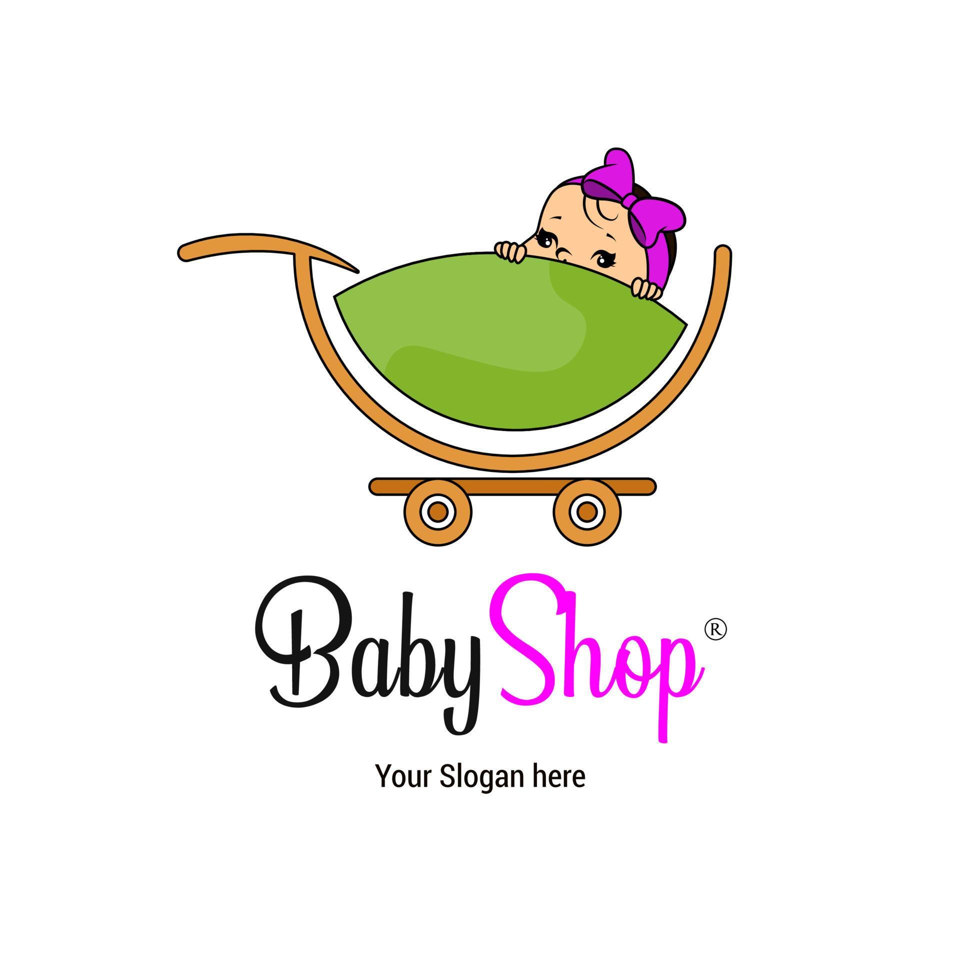 baby shop logo design 13105375 Vector Art at Vecteezy