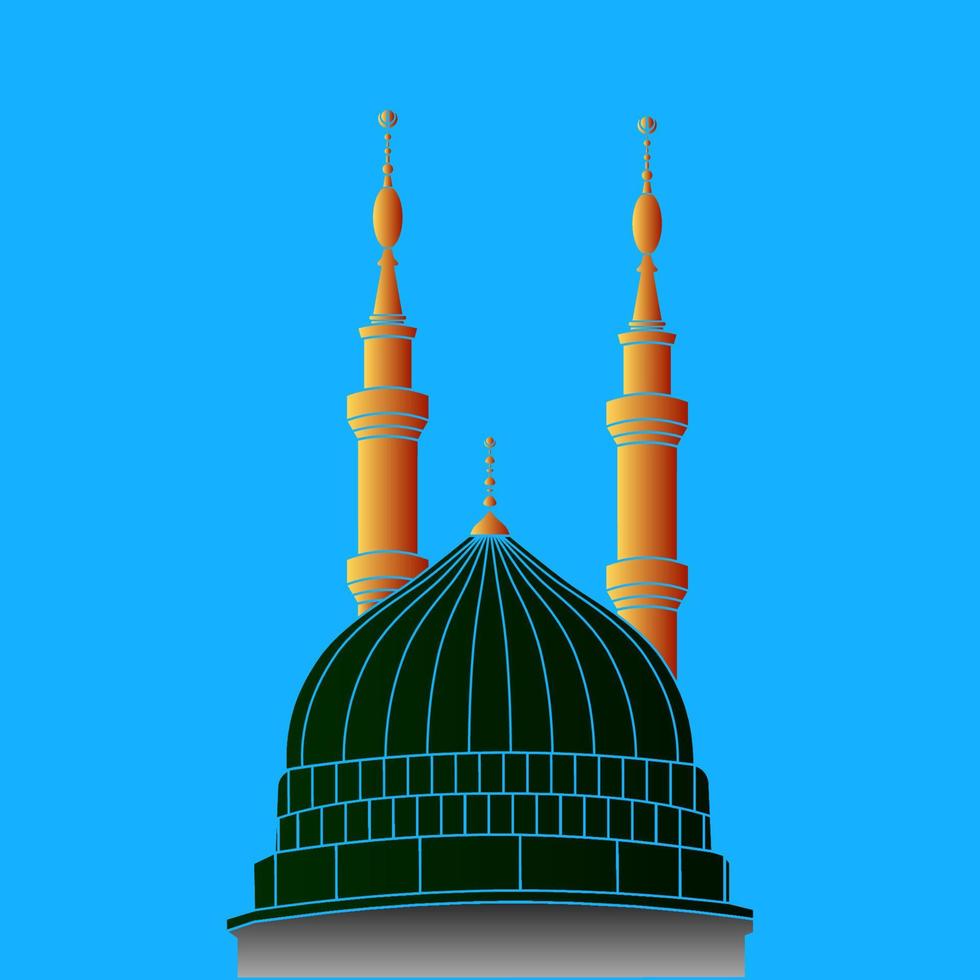 ilustración de la mezquita medina vector