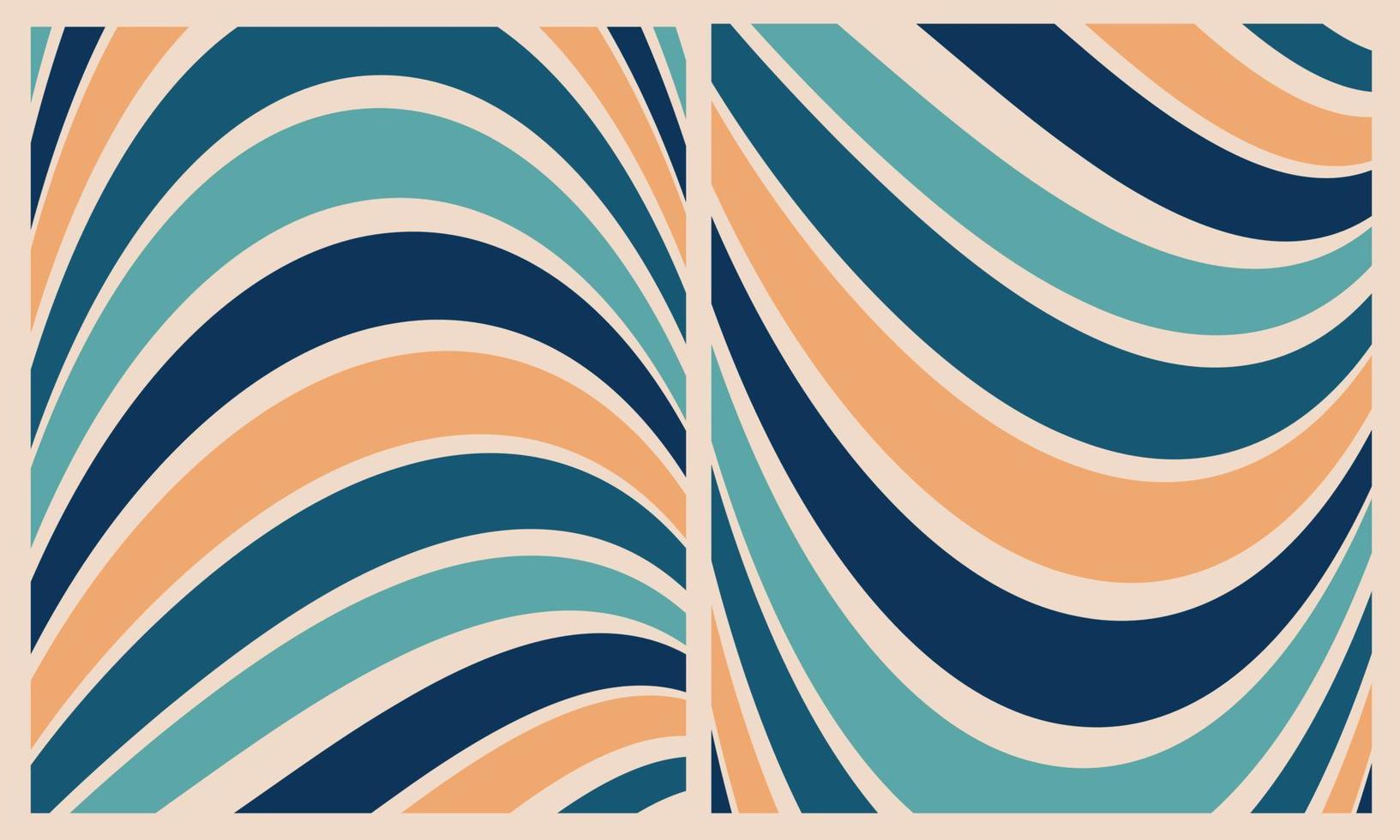 Abstract Retro Wallpaper Vector Pattern