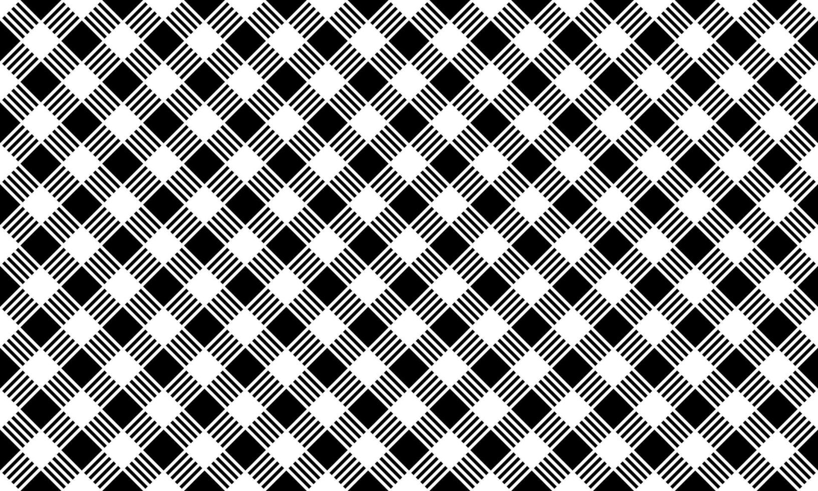 Retro Vintage Seamless Black Gingham Pattern Checkered Fabric Cloth vector