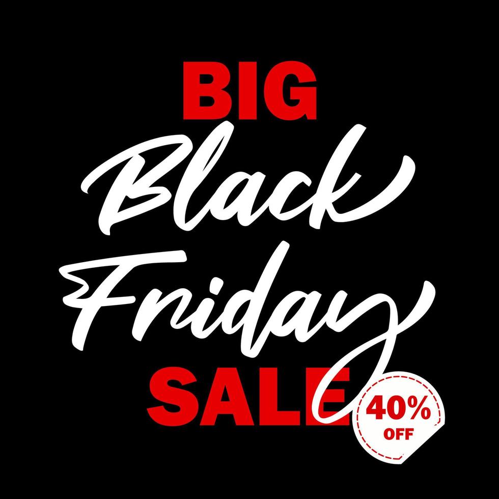 Black friday big sale editable text effect font style bagde banner lable tag shopping sale vector