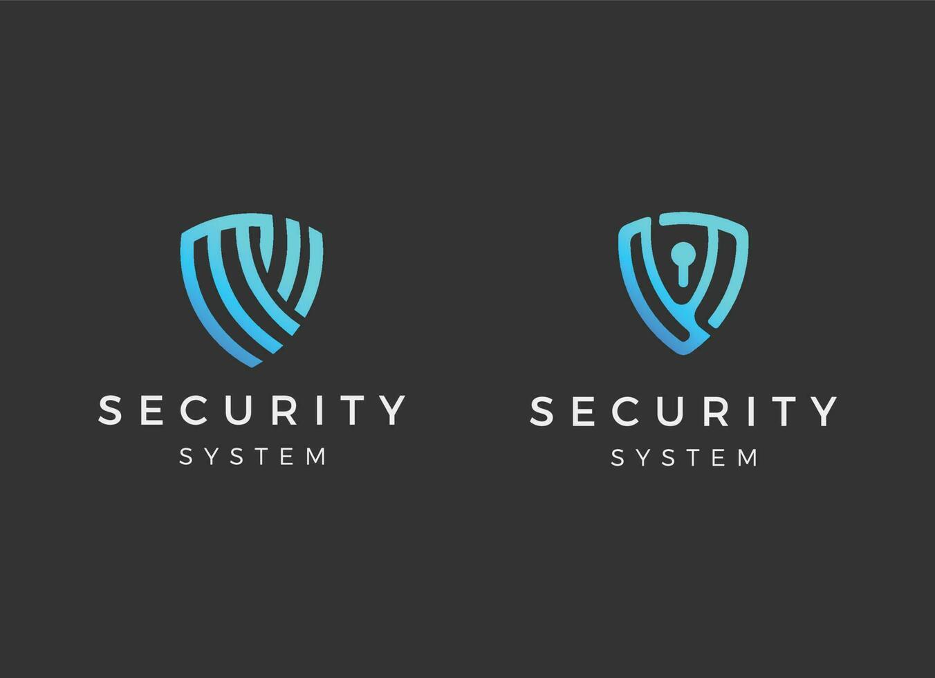 vector de logotipo de tecnología de sistema de seguridad de escudo