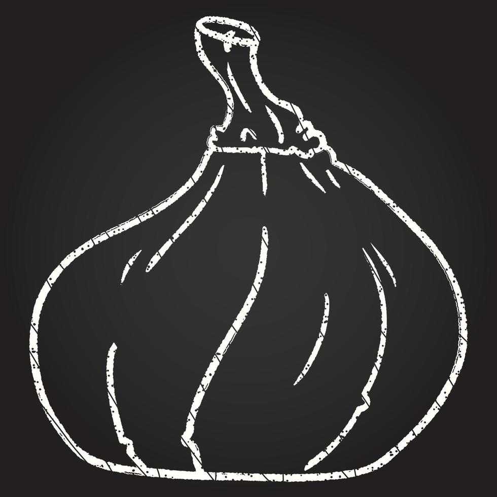 Squash Chalk Drawing vector