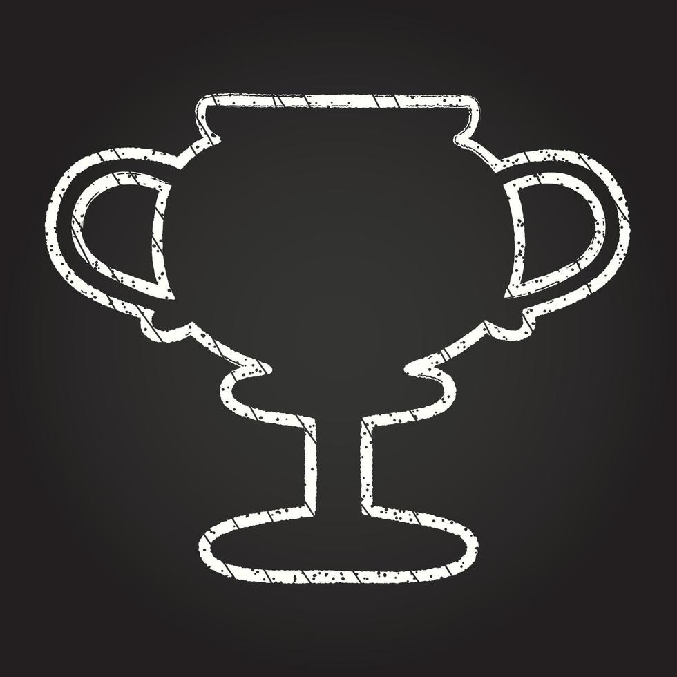 Trophy Chalk Drawing vector