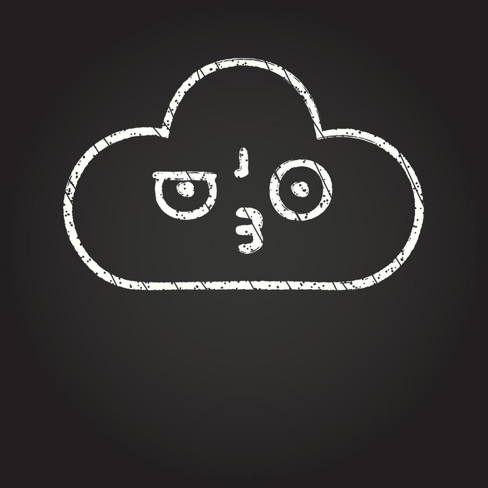 Cloud Chalk Drawing vector