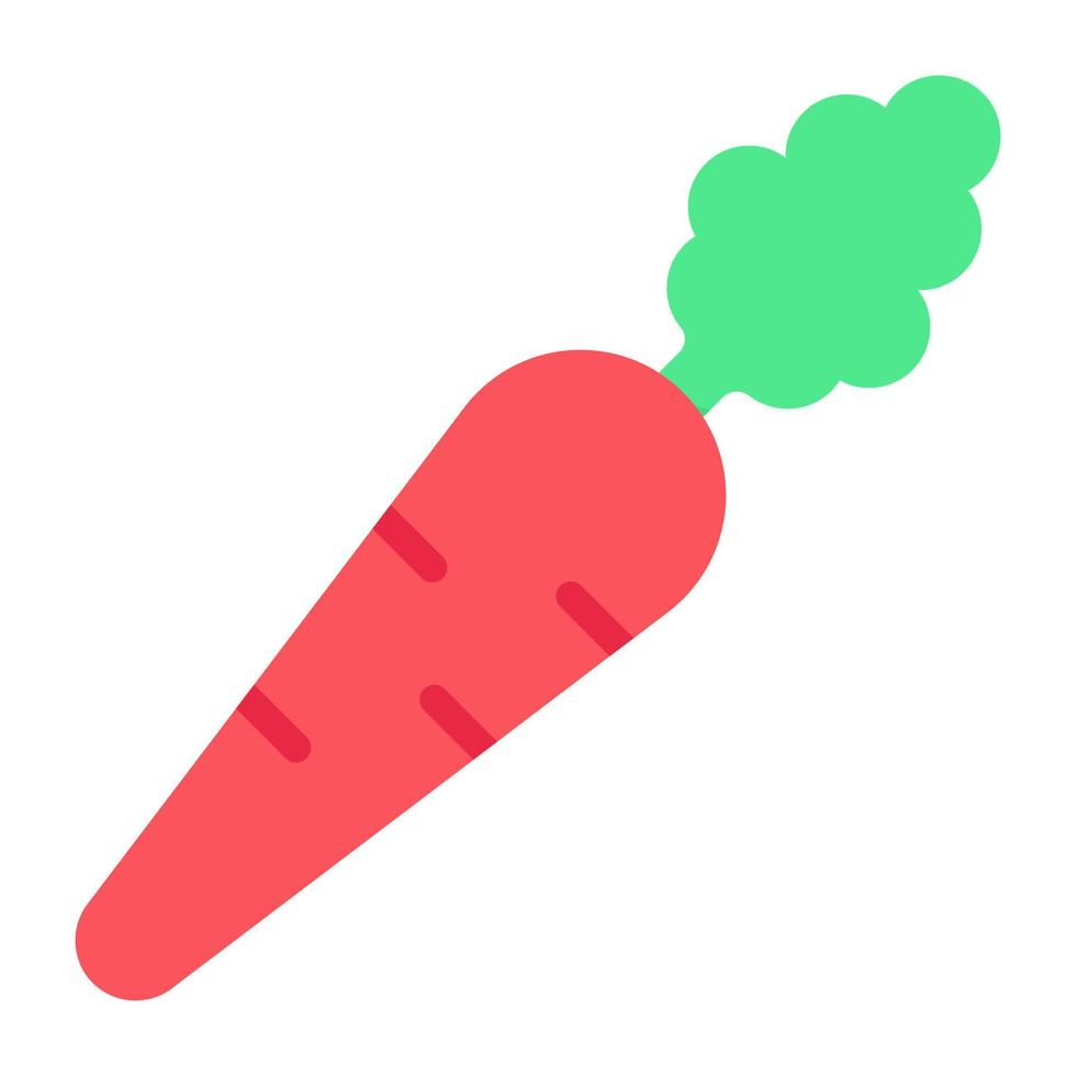 Trendy design icon of carrot vector