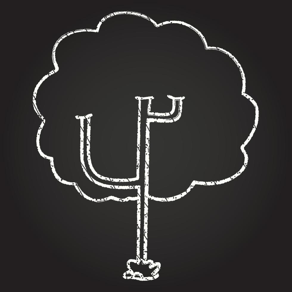 Tree Chalk Drawing 13106001 Vector Art at Vecteezy