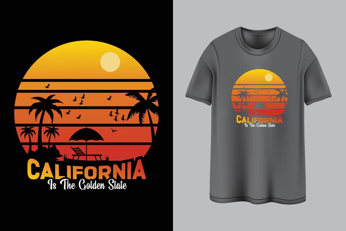 california es el estado dorado vector