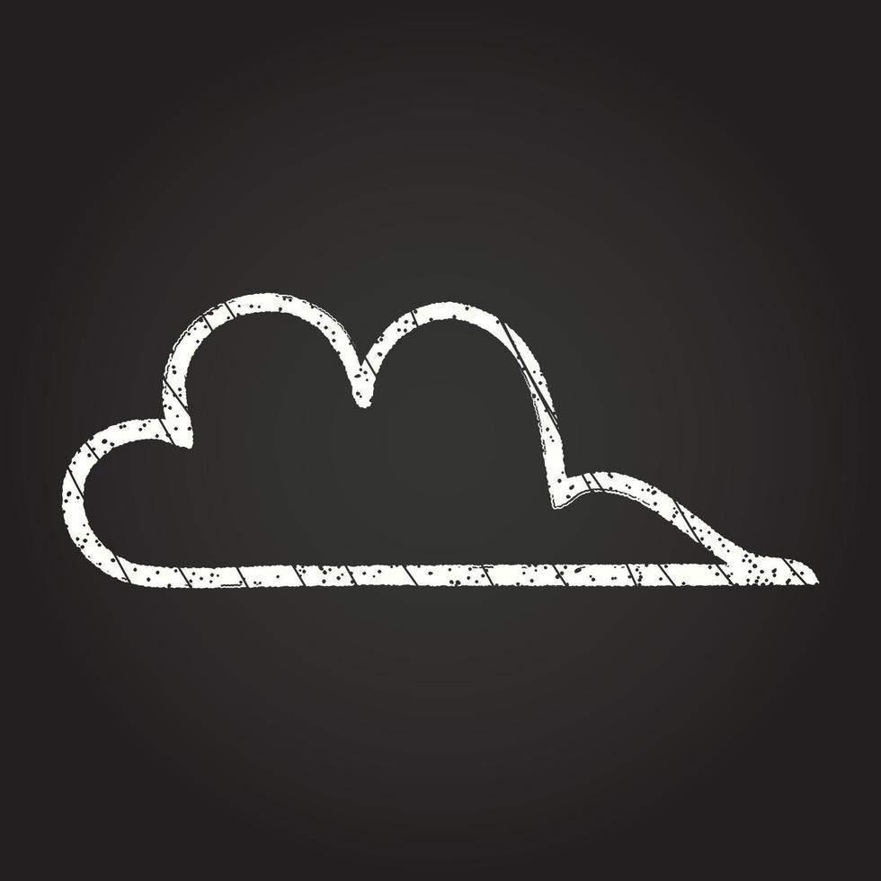 Cloud Chalk Drawing 13106043 Vector Art at Vecteezy