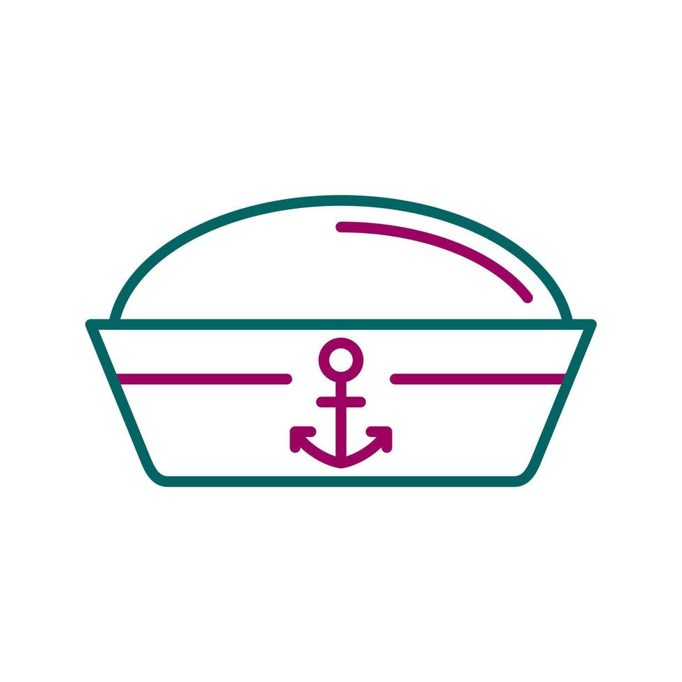 icono de vector de sombrero de marinero