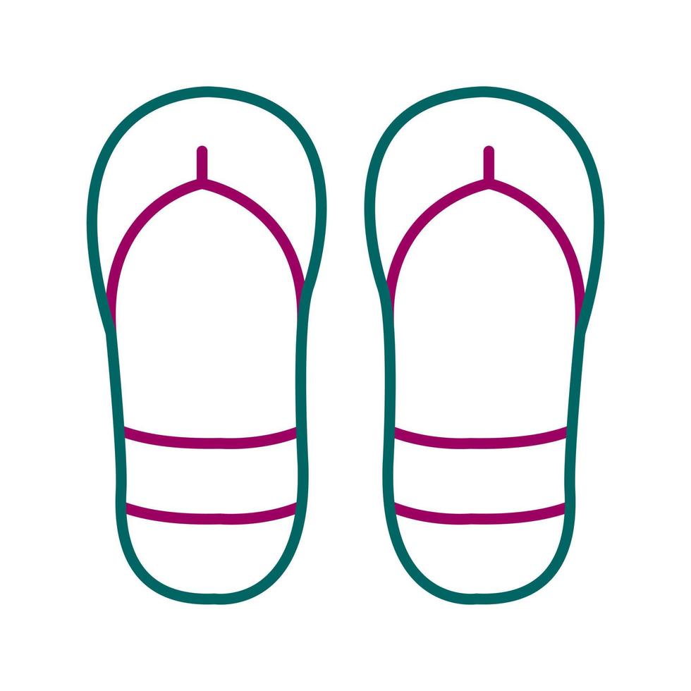 icono de vector de chanclas