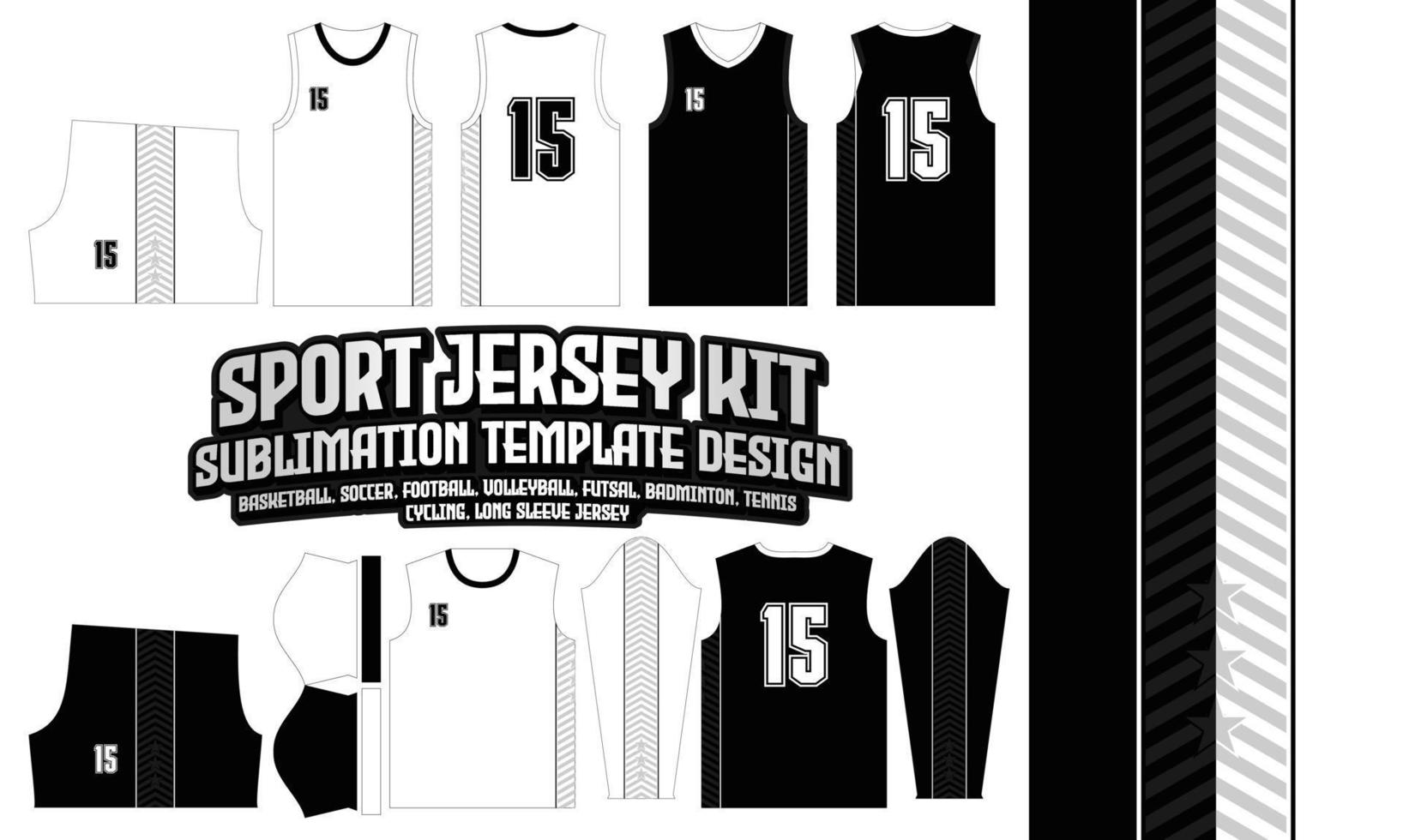 Brooklyn Nets Jersey design Template 171 pattern textile t-shirt, Soccer, Football, E-sport, Volleyball, basketball, futsal vector