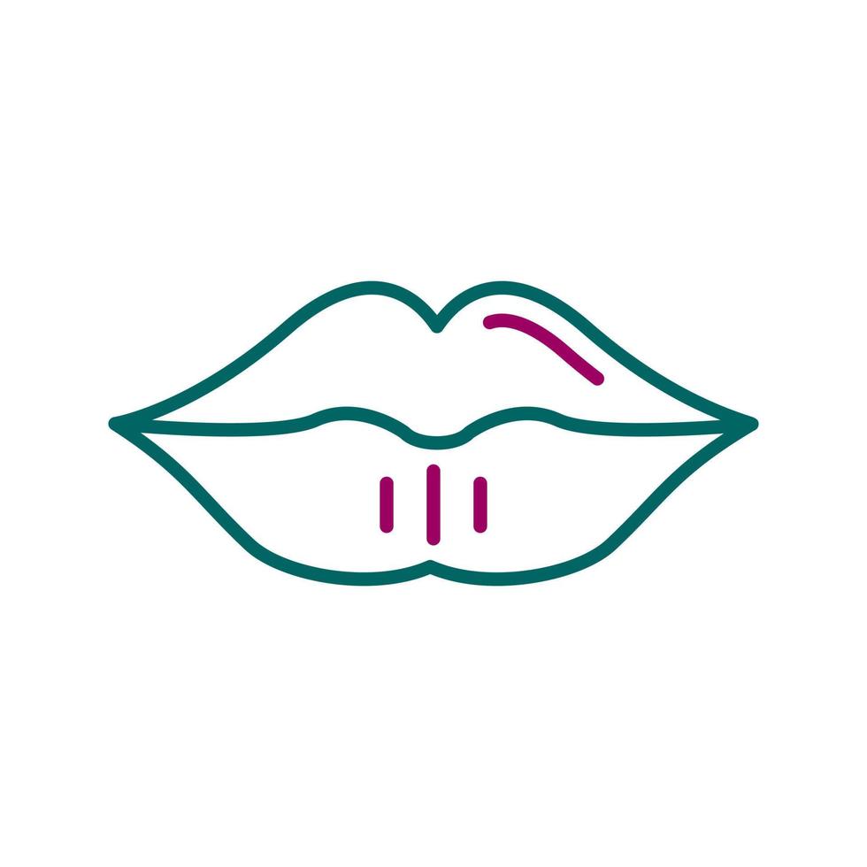 icono de vector de labios