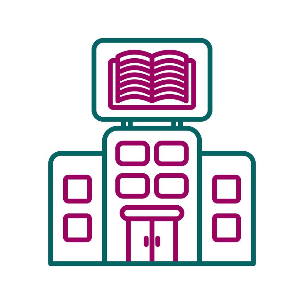 icono de vector de biblioteca