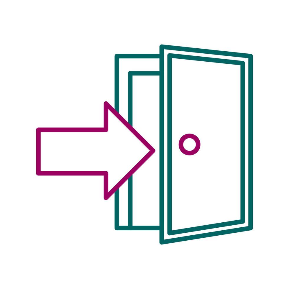 Exit Door Vector Icon