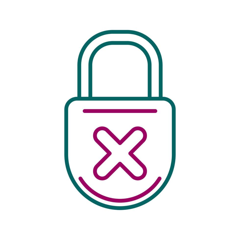 Unprotected Vector Icon