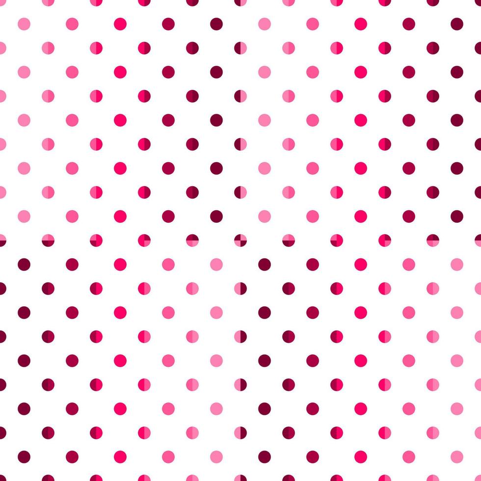 red and pink polka dots background vector