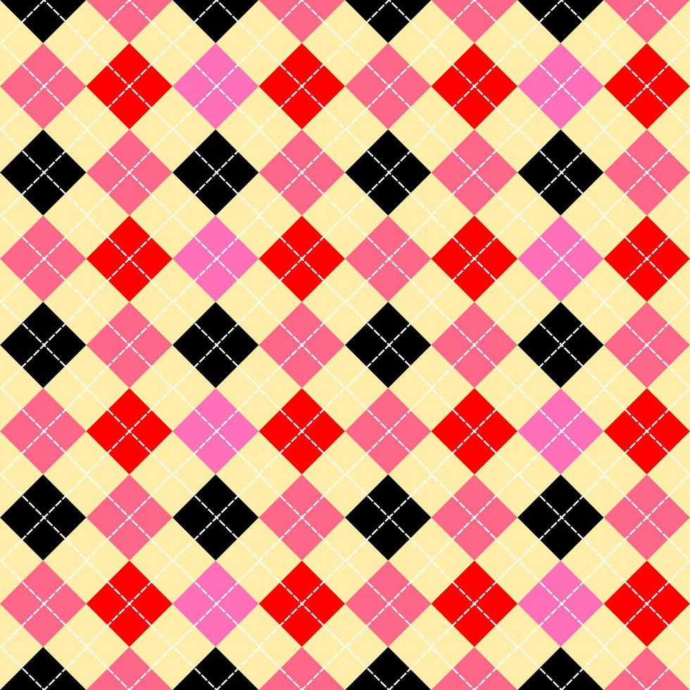 beautiful seamless argyle pattern design vector