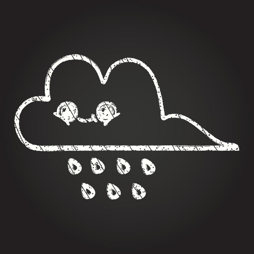 Cloud Chalk Drawing 13106520 Vector Art at Vecteezy