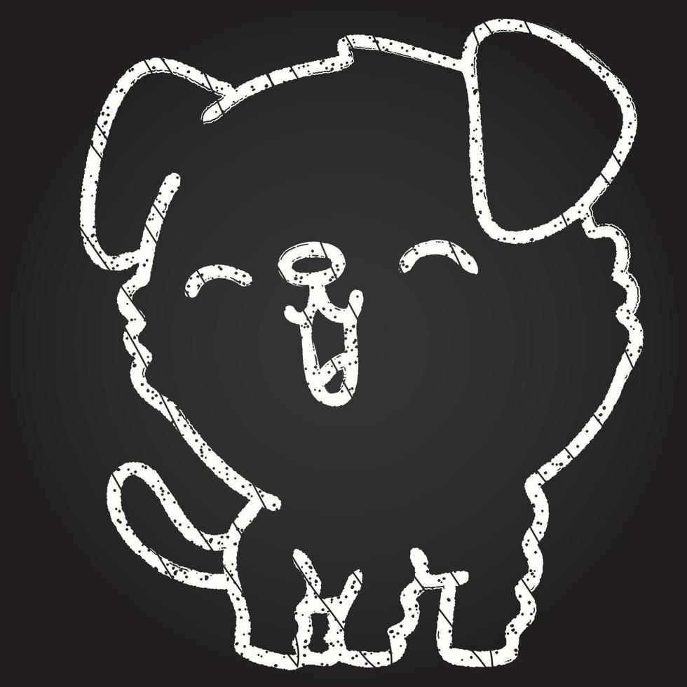 Cute Dog Chalk Drawing 13106527 Vector Art at Vecteezy
