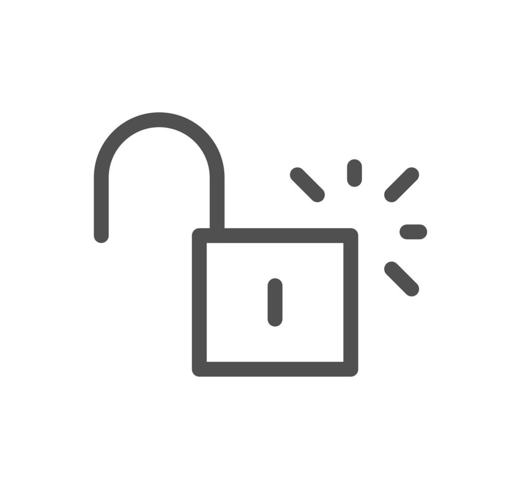 Locks icon outline and linear vector. vector