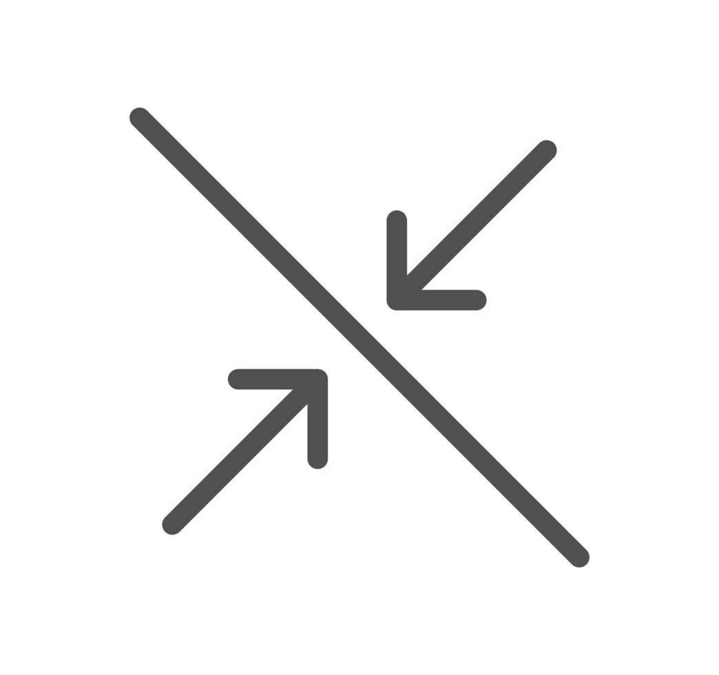 Arrow icon outline and linear vector. vector