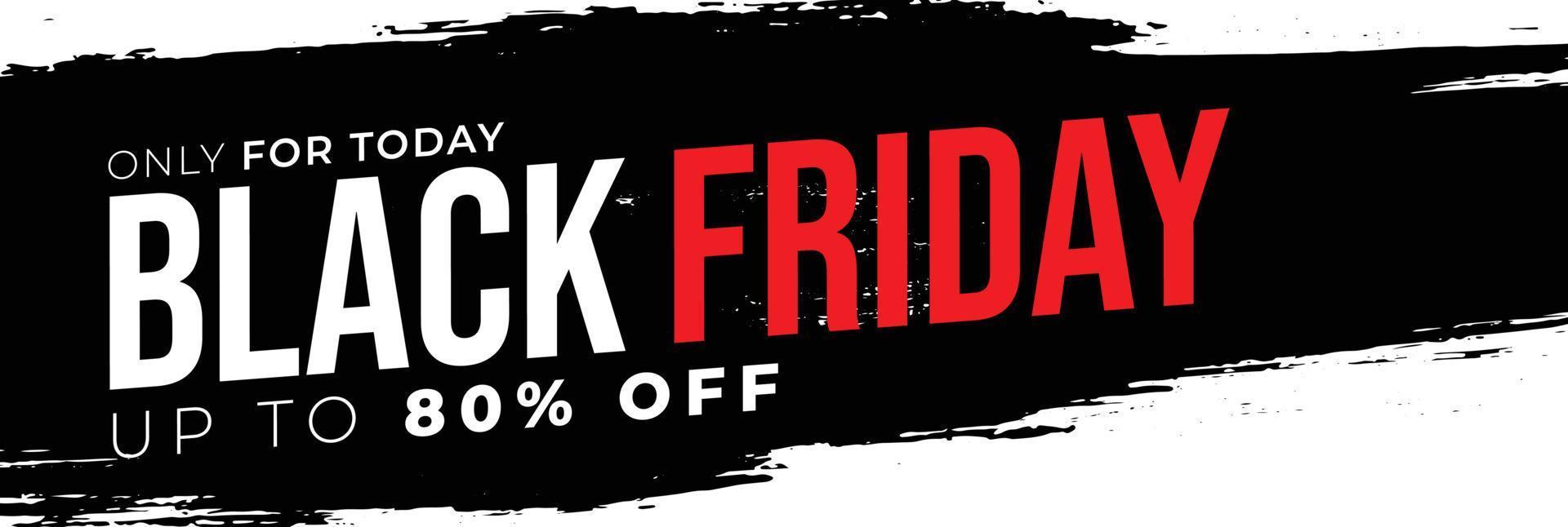 black friday sale banner vector