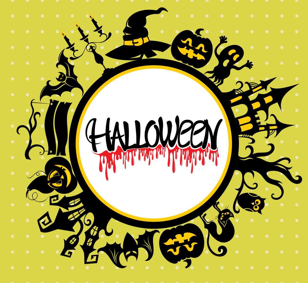 Happy Halloween banner, kids party invite background. Paper cut art. Vector illustration.  Trick or treat