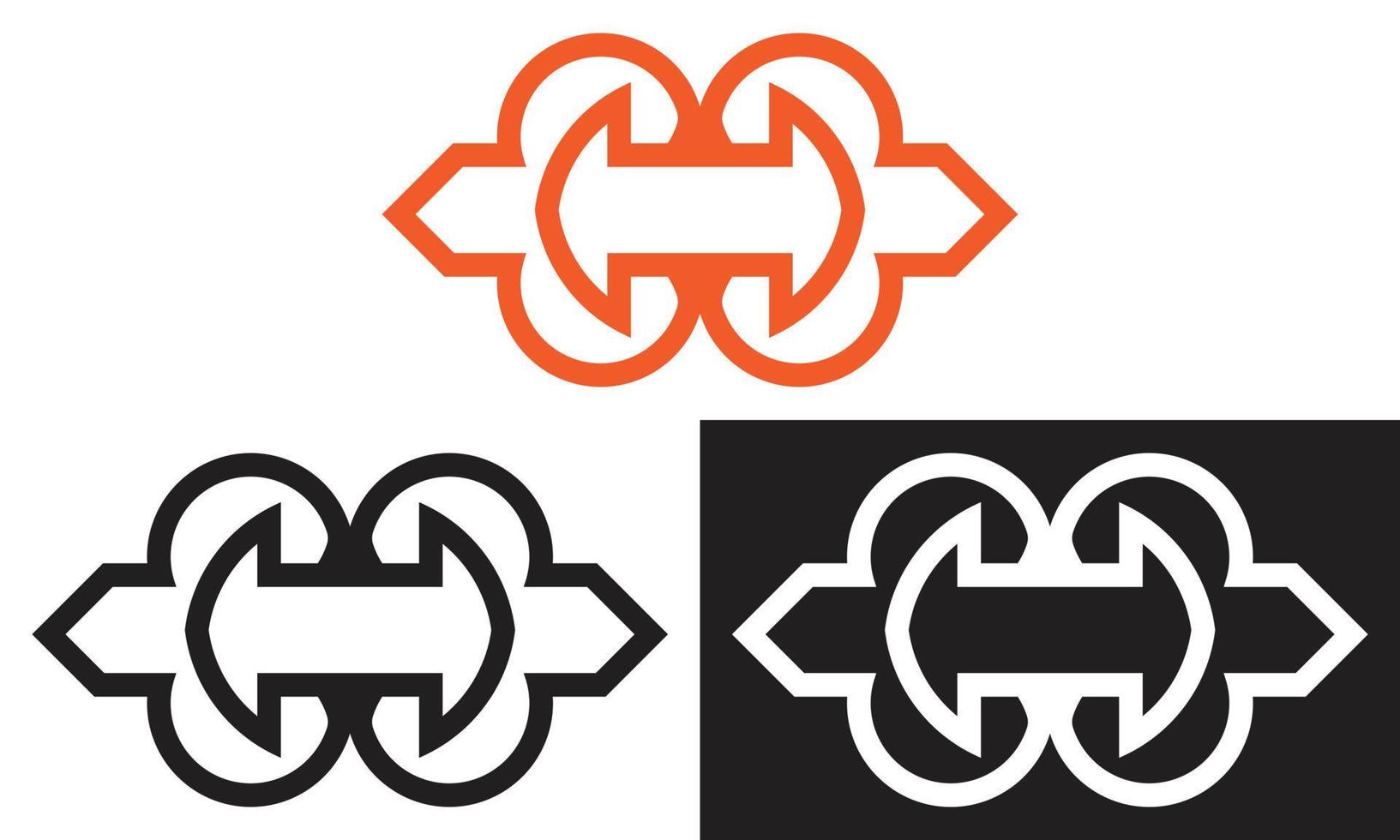 arrow vector logo design, arrow icon template for business