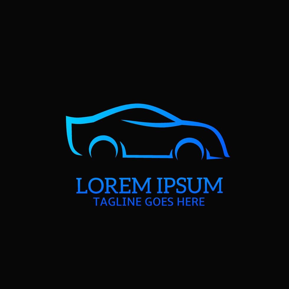 Illustration vector graphic of template logo abstract car gradient perfect for logo automotive