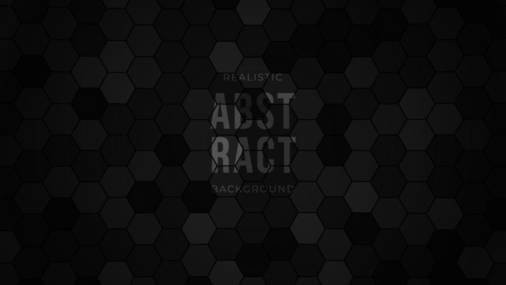 Abstract luxury dark hexagons black background. Futuristic technology concept. 3D Vector Technological Hexagonal Blocks Dark Gray Abstract Background. 3D Vector Dark Background. Vector illustration