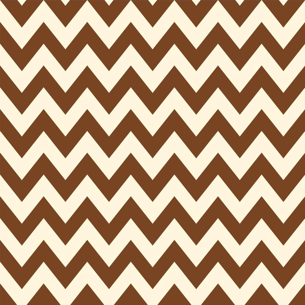 Brown and cream color of zigzag pattern. Vector. Paper, cloth, fabric, cloth, dress, napkin, cover, bed printing, gift, present or wrap. Hugge, winter, calm, warm, relax concept, background. vector