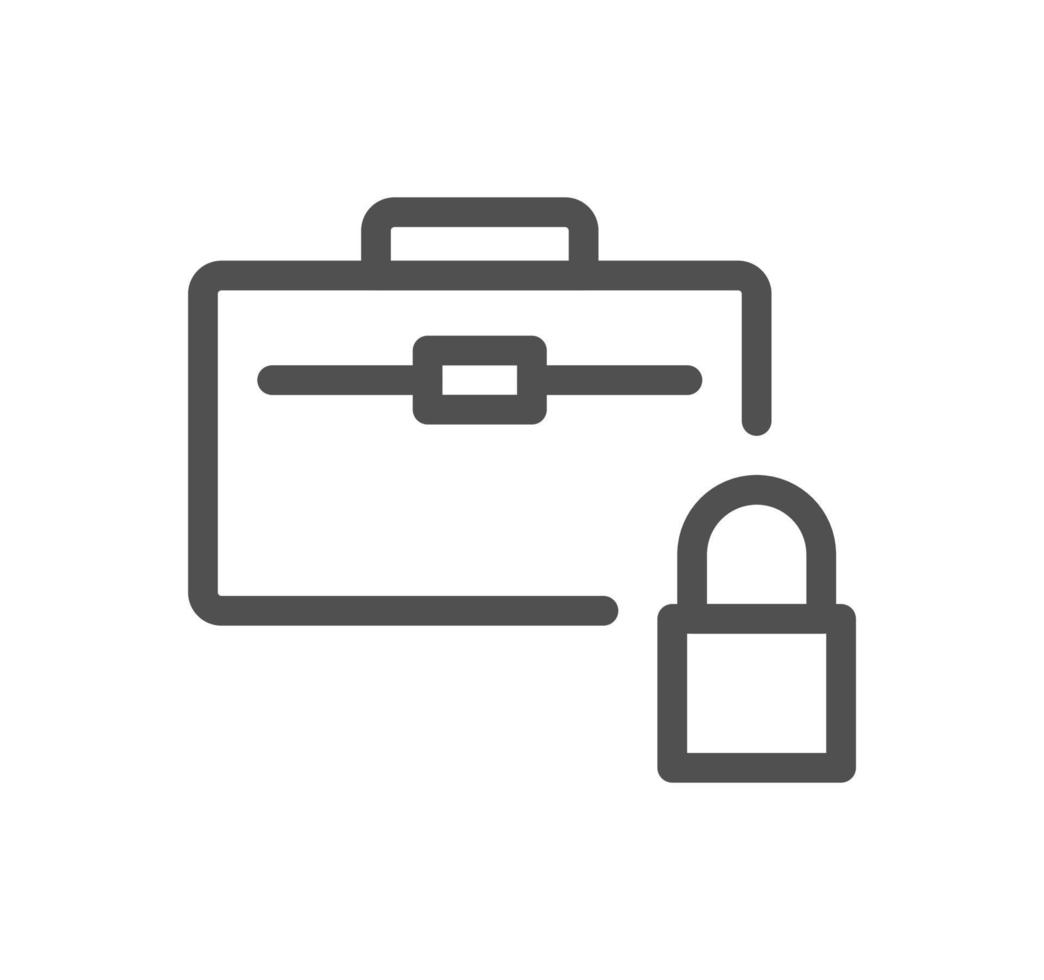 Locks icon outline and linear vector. vector