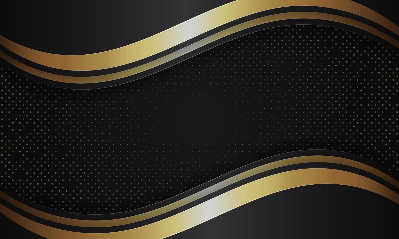 Background with glitter and golden lines glowing dots golden combinations. - Vector. vector