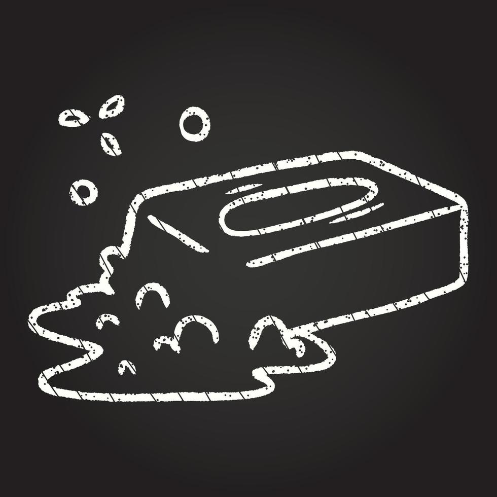 Foamy Soap Chalk Drawing vector