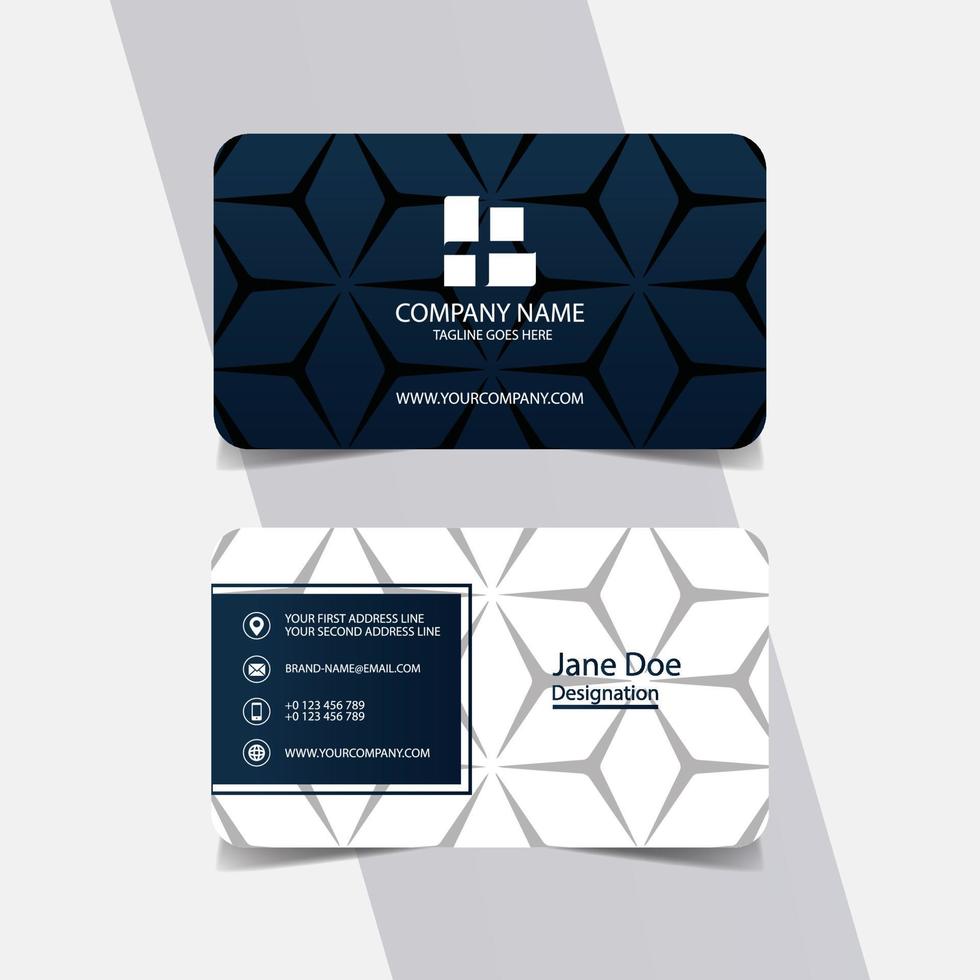 Commercial Usable Professional Business Card Template vector