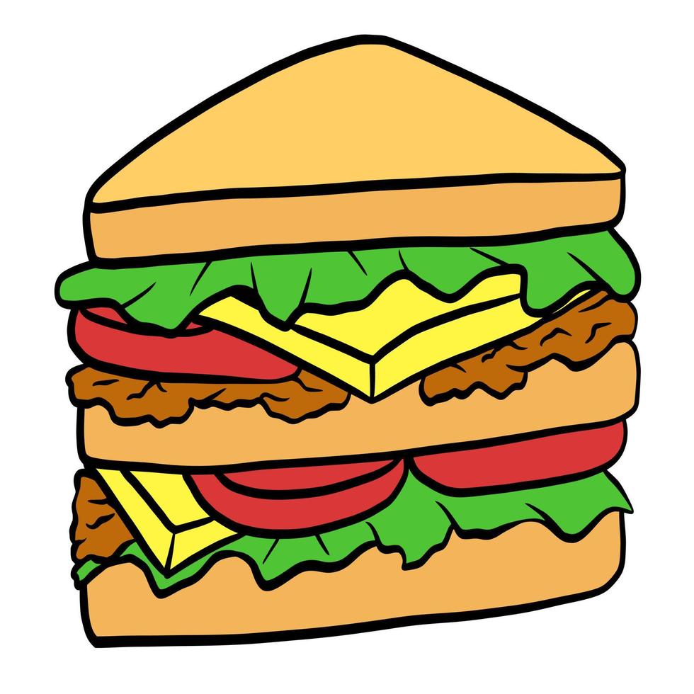 Sandwich vector art