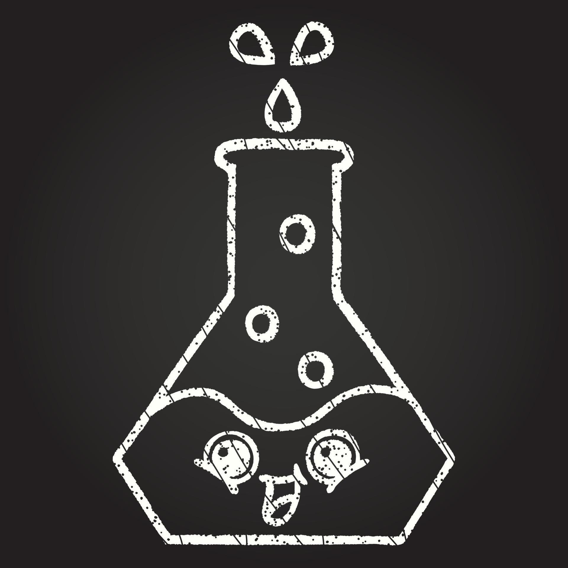 Chemical Reaction Chalk Drawing 13107772 Vector Art at Vecteezy