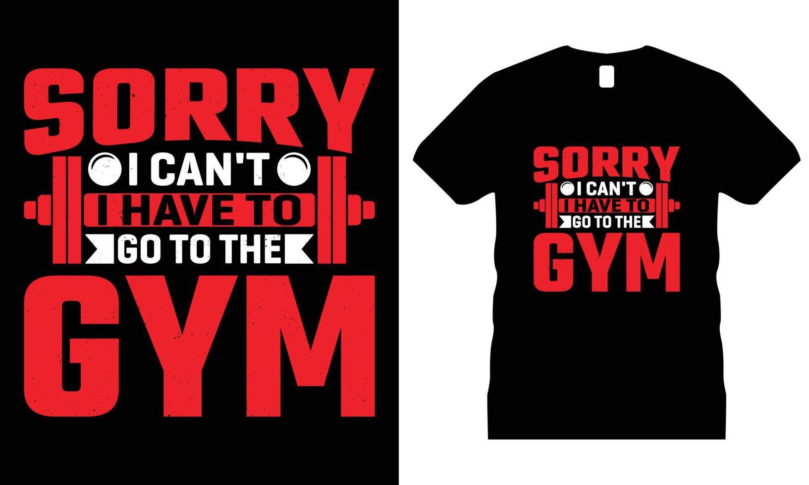 Gym or Fitness typography t-shirt Design Vector. Bodybuilder, training, exercise, barbell, vector