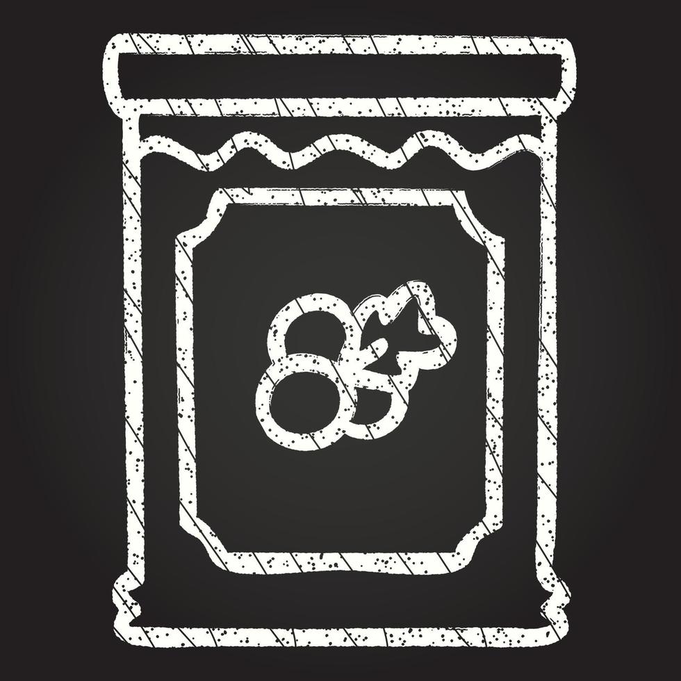 Blueberry Jam Chalk Drawing 13108876 Vector Art at Vecteezy