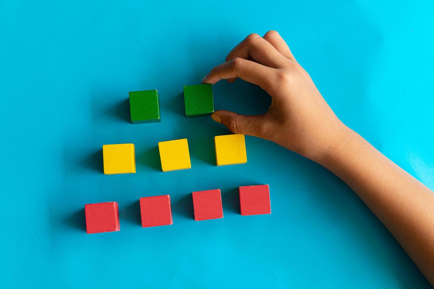 cube wooden box colorfully photo