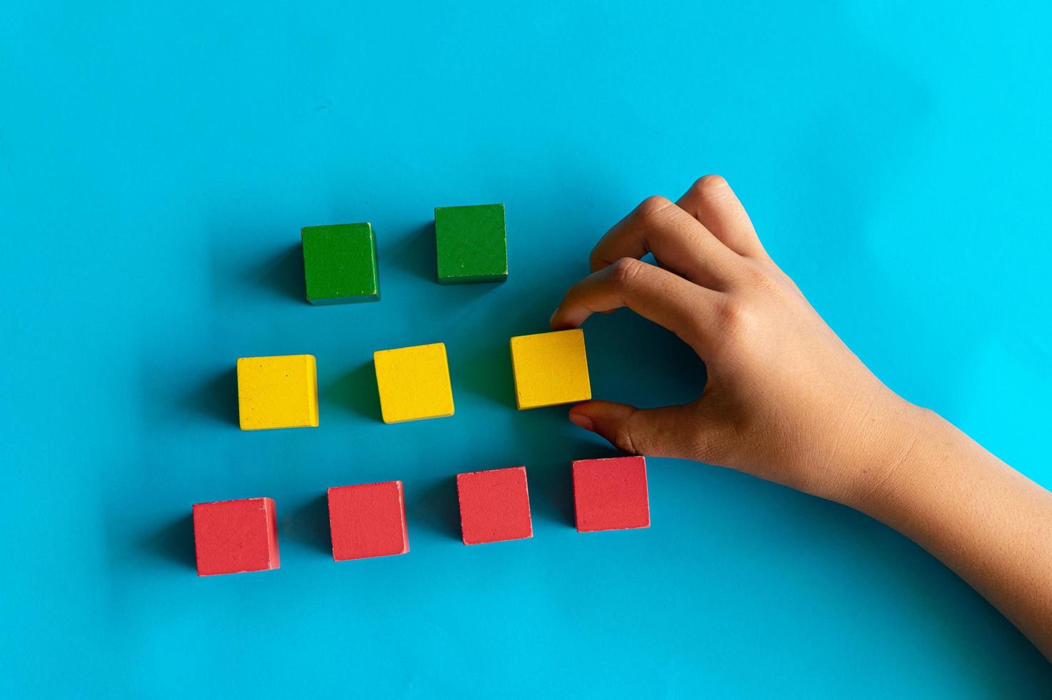 cube wooden box colorfully photo