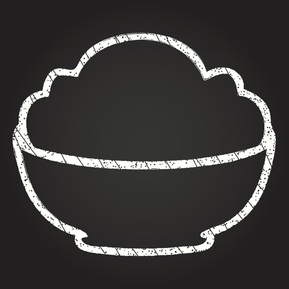 Chocolate Dessert Chalk Drawing vector