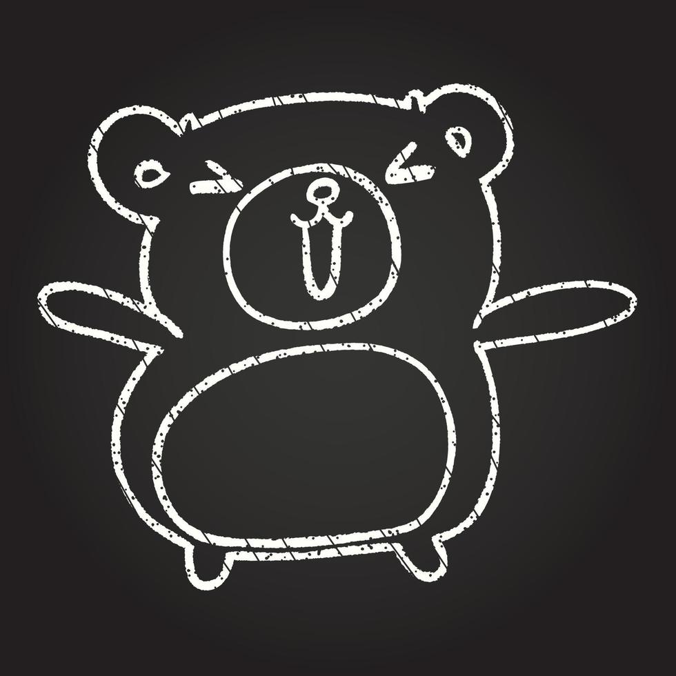 Bear Chalk Drawing vector