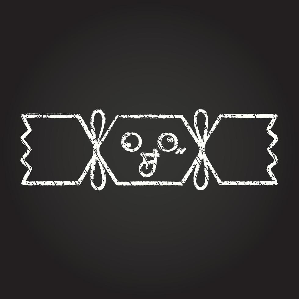 Christmas Cracker Chalk Drawing vector