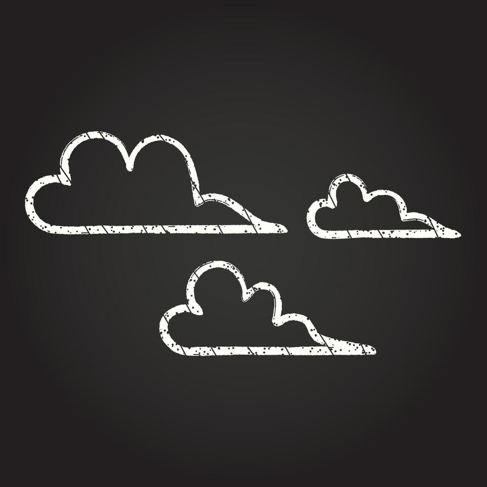 Clouds Chalk Drawing 13109309 Vector Art at Vecteezy
