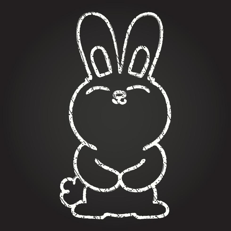 Rabbit Chalk Drawing vector