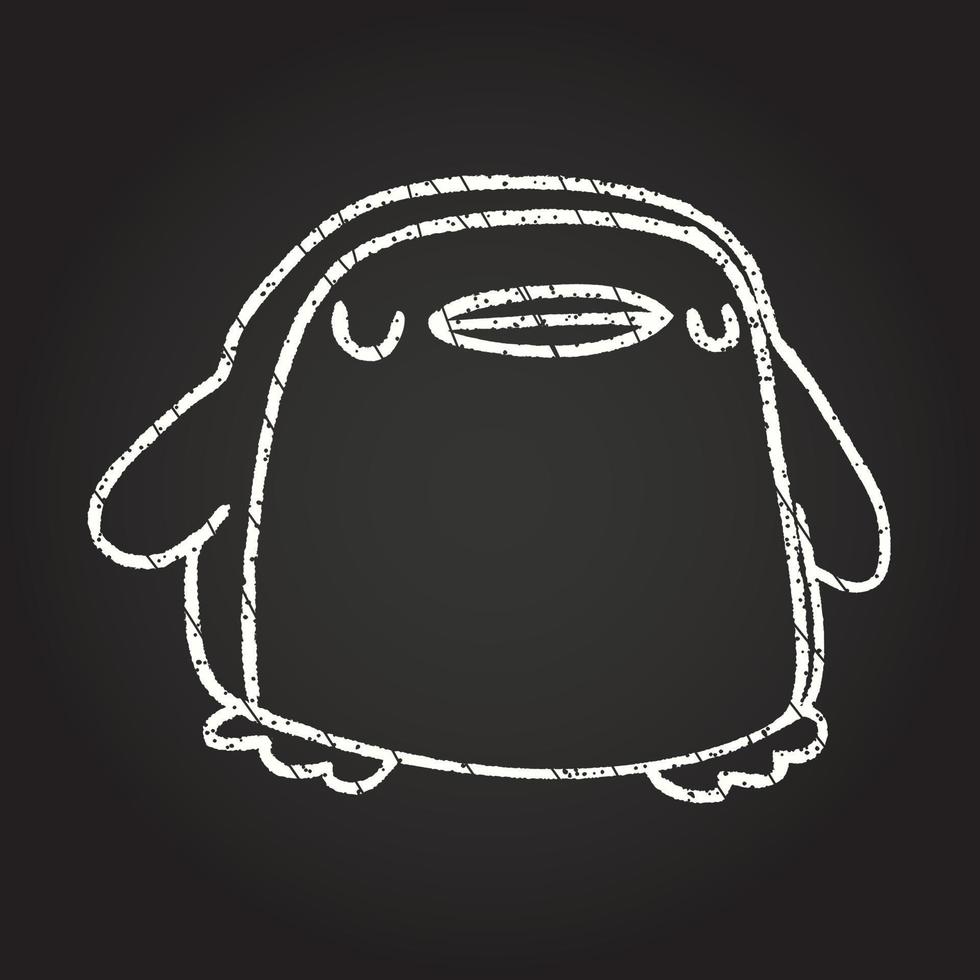 Penguin Chalk Drawing vector